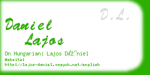 daniel lajos business card